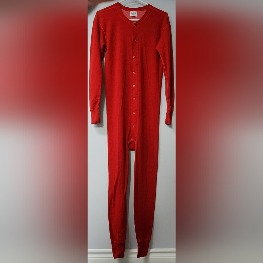 Mens Stanfield One Piece Thermal Underwear - Wool Blend - Size M